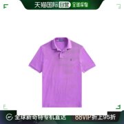 欧洲直邮RALPHLAUREN/拉夫劳伦男士紫色棉质珠地布贴身短袖polo衫