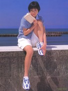 梦茴1997   画册款夏季海军风短袖T袖上衣蓝白条纹红白条纹纯棉