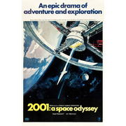2001太空漫游科幻电影，复古海报装饰画客厅，卧室背景墙挂画壁画