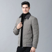 2021男士羽绒服加厚冬季中年，40-50岁男保暖外套，短款爸爸冬装长款