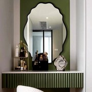 法式镜子卫生间壁挂浴室镜卧室挂墙异形化妆镜欧式客厅轻奢装饰镜