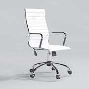 慕典白色会议椅办公椅子，人体工学升降转椅电脑椅休闲会议桌椅子