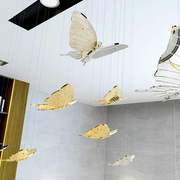 蝴蝶装饰吊饰会所商场软装创意，挂件室内艺术挂饰天花顶吊件