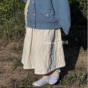 儿童裙公主裙中长裙半身裙加绒加厚韩版学生美拉德外穿