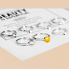 s925纯银材质戒指空托小众设计女款圆珠，戒托镶嵌珍珠蜜蜡宝石珠子
