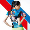 韩国佩吉酷PGNC羽毛球服女时尚印花元气速干透气短袖T恤