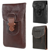 牛皮手机袋皮带挂包，6.5寸多功能竖款手机，包男腰带腰包零钱包