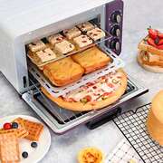 忠臣电烤箱家用小型烘焙多功能，全自动迷你烤箱15升大容量立式白色