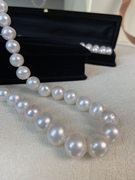 11mm10天然淡水珍珠，项链简约时尚，精致珍珠项链配送礼盒-