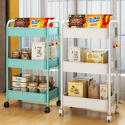 厨房置物架小推车可移动落地多层厨房放菜架卫生间婴儿用品收纳架