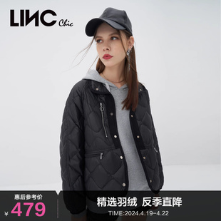 lincchic金羽杰羽绒服轻薄短款羽绒服女冬季夹克外套女y22801089