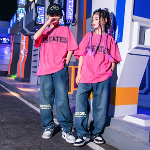 街舞儿童潮服嘻哈T恤夏 hiphop
