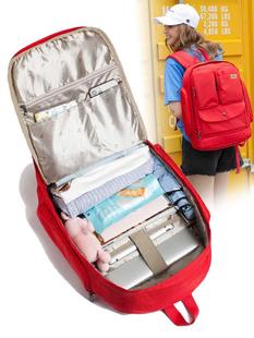 牛之骨双肩包女韩版学院风中学生书包大容量旅行背包15.6寸电脑包
