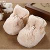 秋冬季婴儿鞋子0-6个月男女婴幼儿夹棉保暖棉鞋袜套-12宝宝毛毛鞋