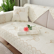 四季棉布沙发垫通用防滑纯棉简约现代高档布艺，坐垫实木高级感冬款