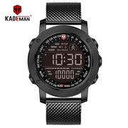 K6121防水计步电子男表皮带手表KADEMAN卡德曼时尚多功能户外运动