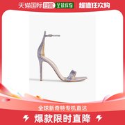 香港直邮潮奢 Gianvito Rossi 女士水晶装饰绸缎凉鞋
