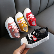 1-3岁4男女宝宝春秋鞋子透气饼干鞋板鞋婴儿学步鞋软底儿童帆布鞋