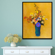 数字油画手绘diy世界名画，植物花卉插花装饰画，客厅卧室休闲减压