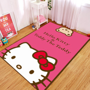 卡通可爱HelloKitty床边毯儿童房卧室凯蒂猫动漫吸水防滑地毯地垫