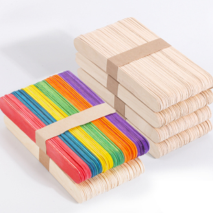 自制模型材料包手工(包手工)彩色，雪糕棒diy冰糕棍冰棍棒木棒小木板片木条