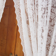 欧式巴洛克风蕾丝纱帘，窗纱白色成品隔断阳台卧室，客厅窗帘穿杆柜帘