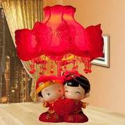 宋氏实用红色台灯新婚陪嫁床头灯婚庆结婚礼物卧室婚房闺蜜创意。