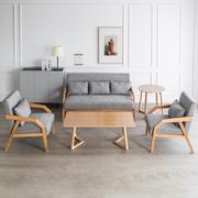 沙发客厅简约现代小户型小客厅实木双人沙发椅家用布艺沙发两人位