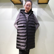 韫yun2021冬季女士带帽中长款马甲女韩版羽绒棉，背心加厚外套1911