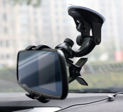 后视镜行车记录仪夹子手机GPS吸盘式汽车导航仪车载支架