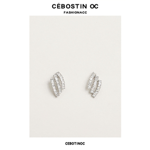 Cebostinoc轻奢小众高级感耳环职场OL时尚耳钉简约款气质耳饰