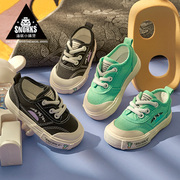 snorks宝宝软底帆布鞋儿童鞋子，2024春秋季男童布鞋女童室内鞋
