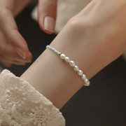 925纯银珍珠手链轻奢精致手绳气质高级感小众设计ins闺蜜手饰手环