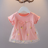 夏季婴儿短袖上衣6-12个月女宝宝洋气T恤夏装女童小公主衣服9