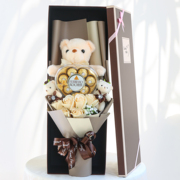 糖果巧克力花束礼盒小熊玩偶卡通花娃娃公仔送女生女朋友生日礼物
