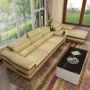 真皮沙发现代客厅家具大小户型皮艺沙发转角组合定制皮沙发包