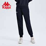 kappa卡帕运动裤女针织，长裤黑色休闲裤收口小脚卫裤