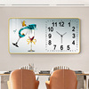 现代简约餐厅装饰画，带时钟表轻奢饭厅餐桌厨房，挂画客厅沙发墙壁画