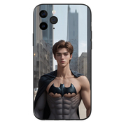 帅哥肌肉蝙蝠侠手机壳适用15promax苹果12小米14男生荣耀v40小众钢化玻璃vivox80硅胶套opporeno10卡通保护壳