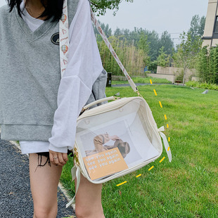 韩版书包原宿斜挎包手提包二次元，痛包单肩背包，女双肩包娃娃(包娃娃)包