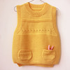 纯手工编织婴幼儿童羊毛线，背心毛衣1-3岁宝宝，春秋套头马夹坎肩