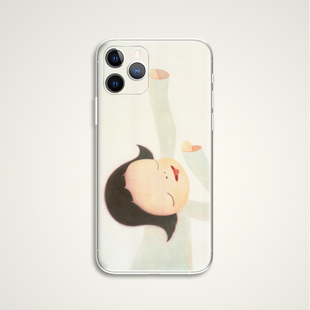 奈良美智失眠娃娃睡梦娃娃油画，世界名画现代艺术，生手机壳d980