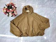 菲玛掂2311332023春季韩版宽松大码短款风衣外套女夹克
