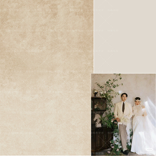 室内米黄墙面油画布拍照背景，纸婚纱油画摄影背景，纸高级复古背景布
