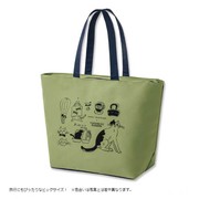 日式杂志款绿色猫猫大容量，潮牌包包拉链，购物袋时尚大气手提托特包