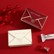 结婚喜糖盒礼盒装糖果包装盒子，欧式婚礼伴手礼，信封式小糖果盒空盒