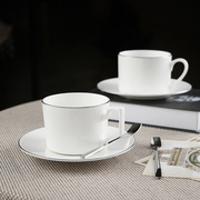 英式骨瓷咖啡杯子高级感简约陶瓷花茶杯高档精致家用办公室套装