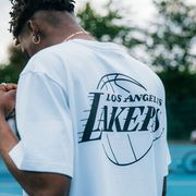 湖人队篮球运动短袖t恤男女科比詹姆斯宽松纯棉训练服上衣欧文NBA