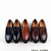 乐福鞋商务皮鞋休闲英伦复古正装，一脚蹬手工，舒适套脚牛皮大码4546