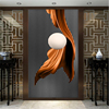 定制玄关背景墙壁纸抽象现代简约客厅装饰画轻奢走廊过道入户竖版